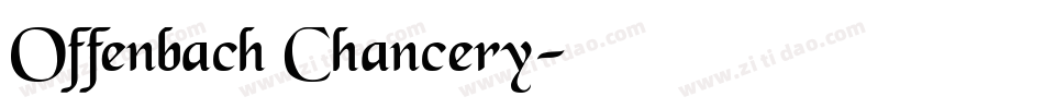 Offenbach Chancery字体转换